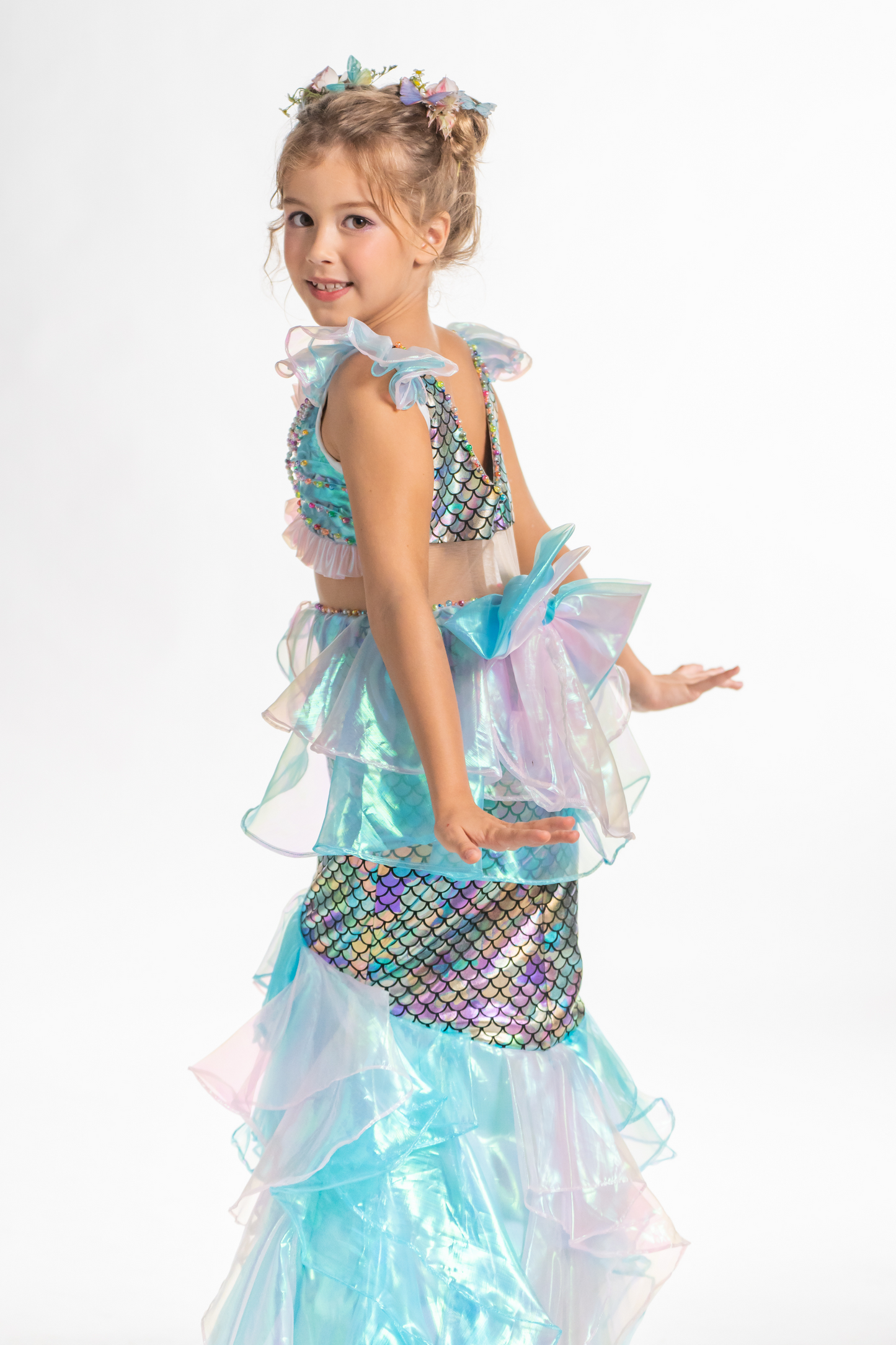 Blue Iridescent Mermaid  Dress ~ Princess Ariel ~