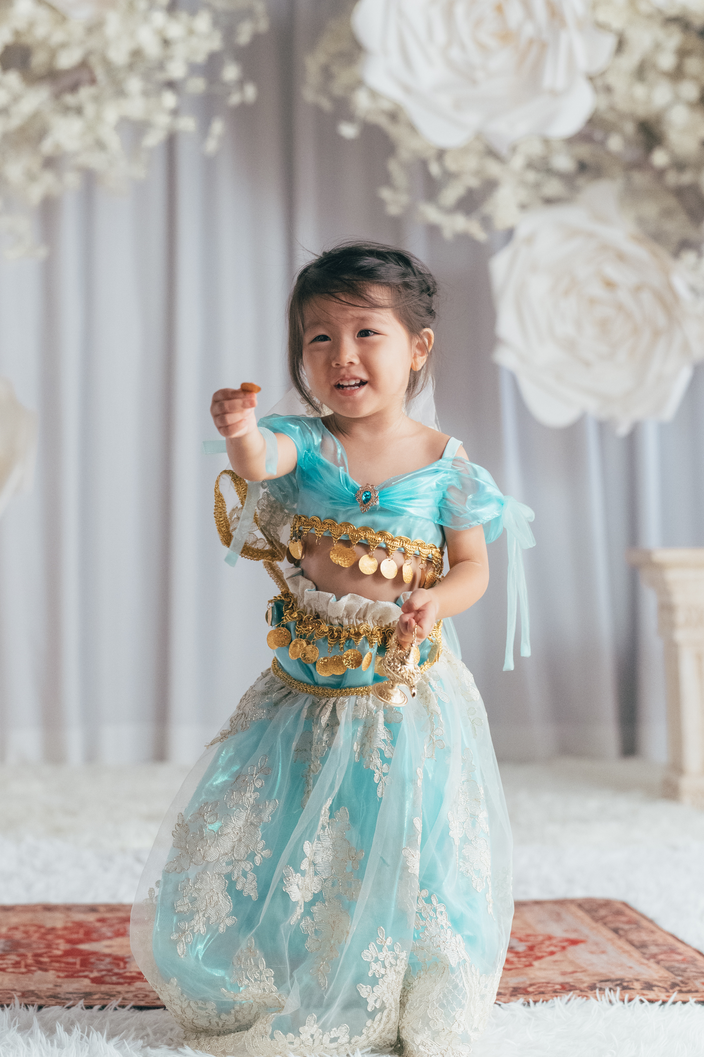 Princess Jasmine Top, Trousers & Veil Set