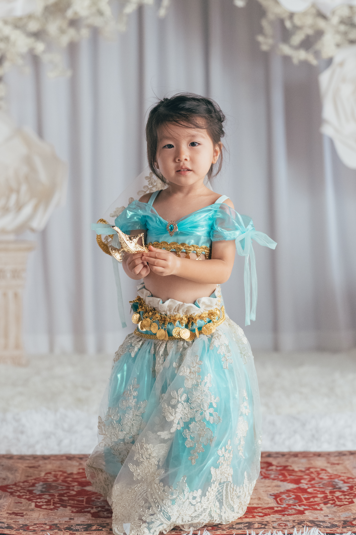 Princess Jasmine Top, Trousers & Veil Set