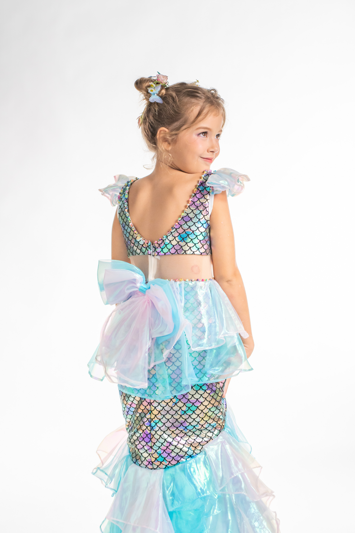 Blue Iridescent Mermaid  Dress ~ Princess Ariel ~