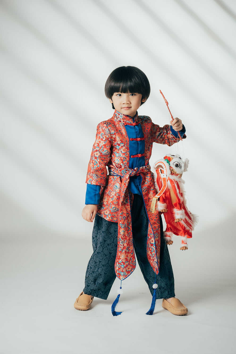 Prince Calaf Oriental Cheongsam Set (Jacket & Trousers)