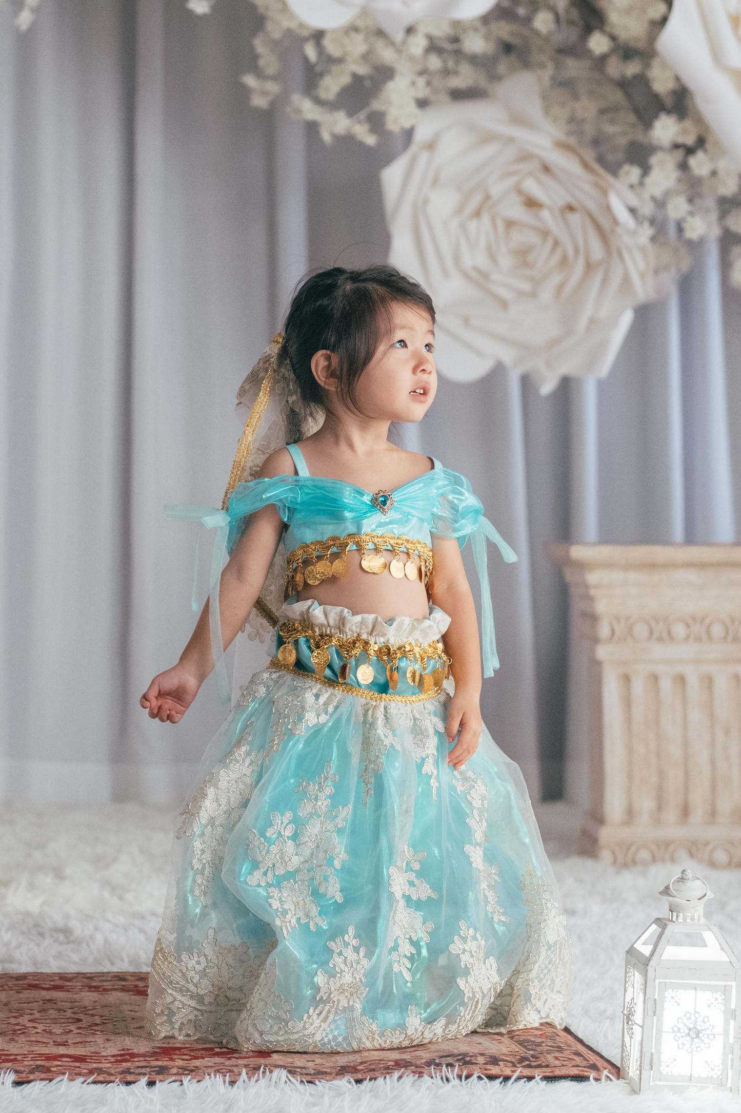 Princess Jasmine Top, Trousers & Veil Set