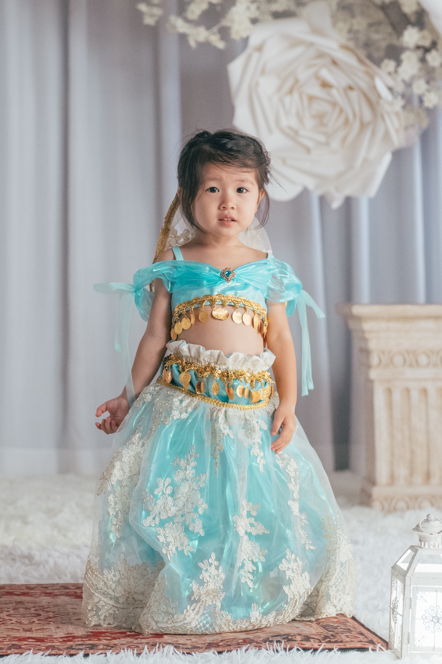 Princess Jasmine Top, Trousers & Veil Set