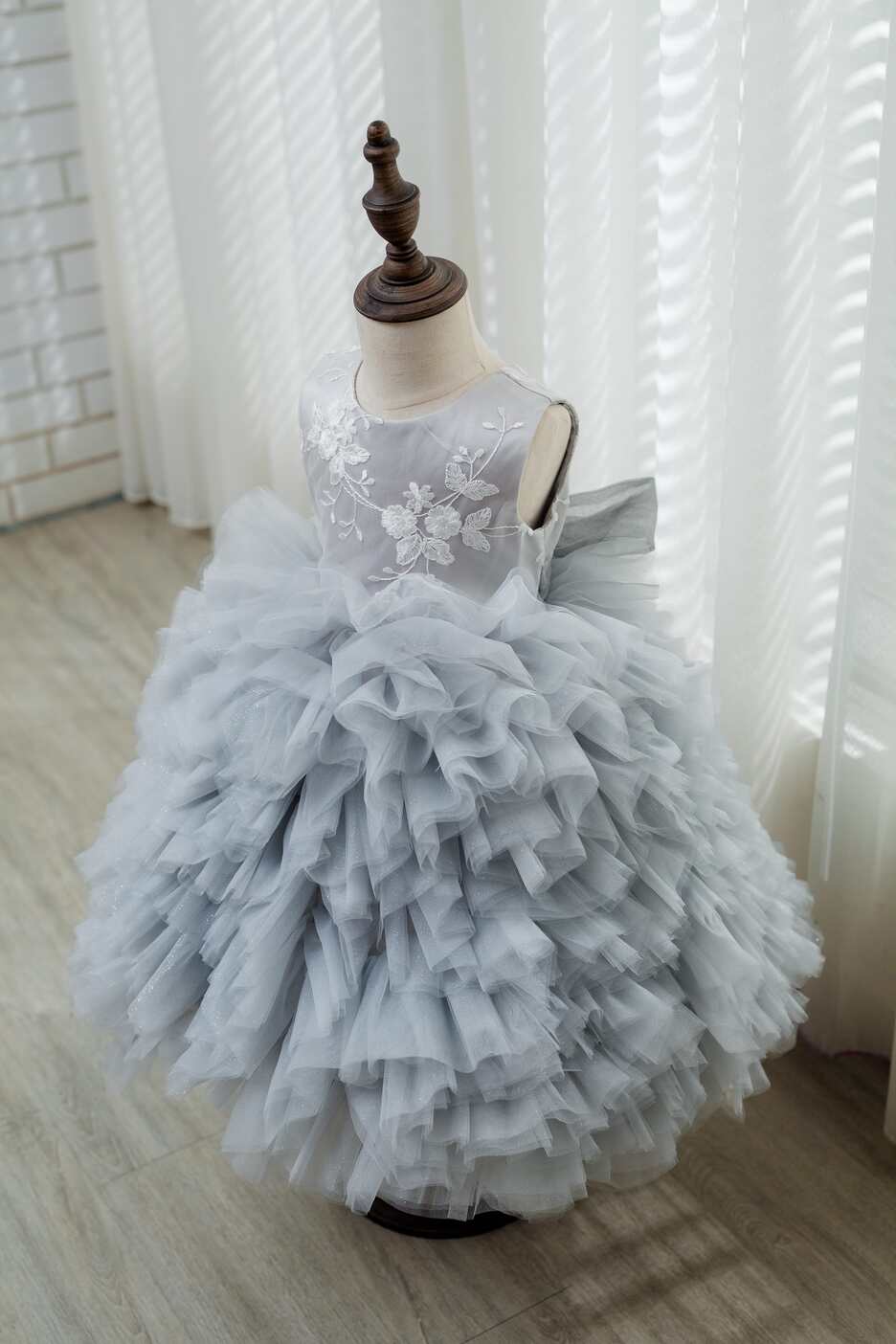 Gina Grey & Tulle Lace Gown