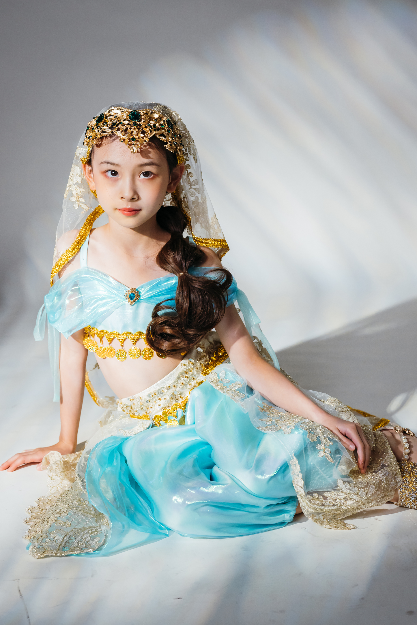 Princess Jasmine Top, Trousers & Veil Set