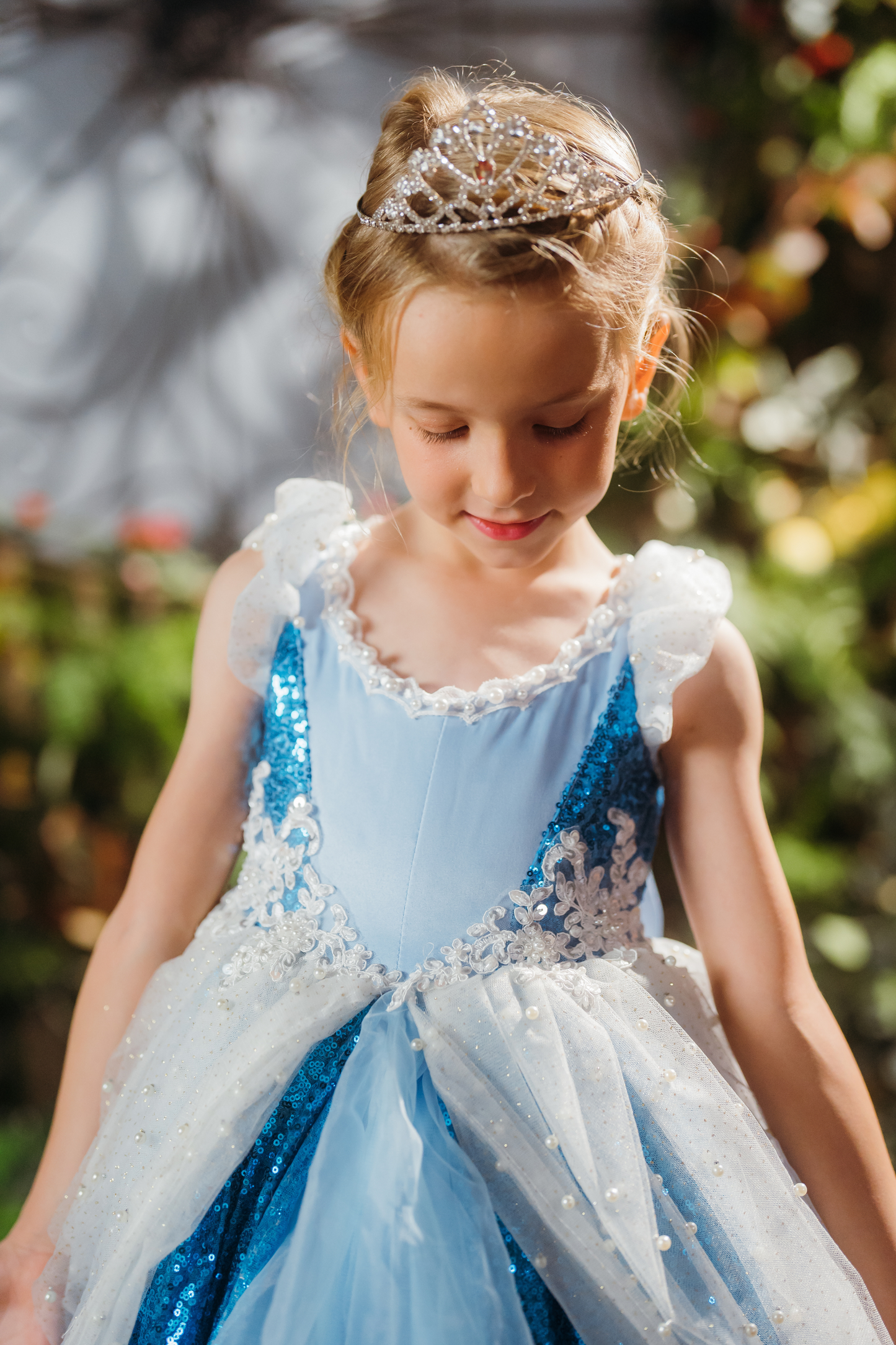 Cinderella Blue Sequin Gown