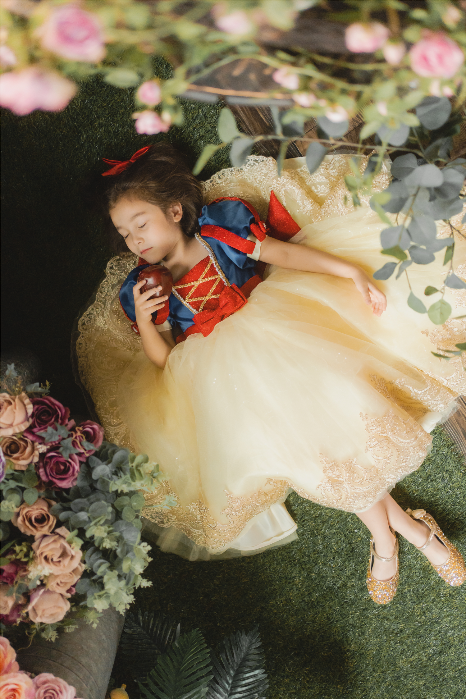 Snow White Blue, Red & Yellow Gown princessprojectco Snow White Blue, Red & Yellow Gown princessprojectco