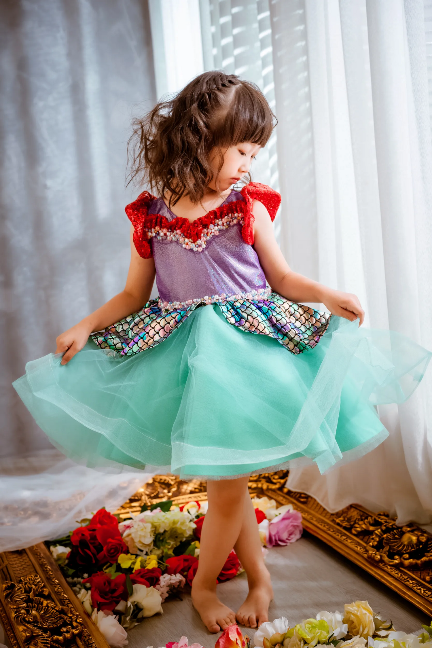 Ariel Purple & Green Gown princessprojectco Ariel Purple & Green Gown princessprojectco