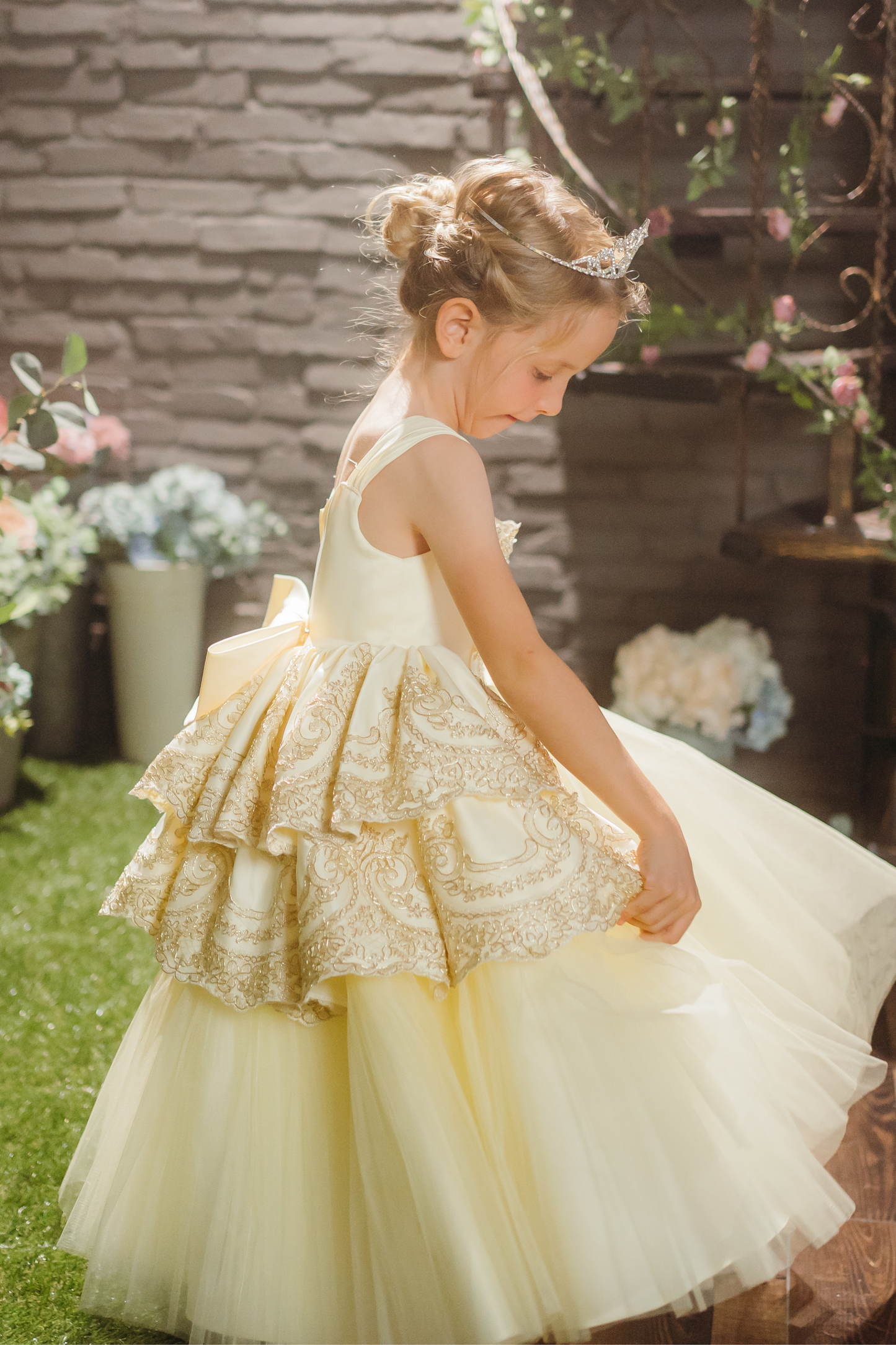 Belle Yellow & Gold Gown