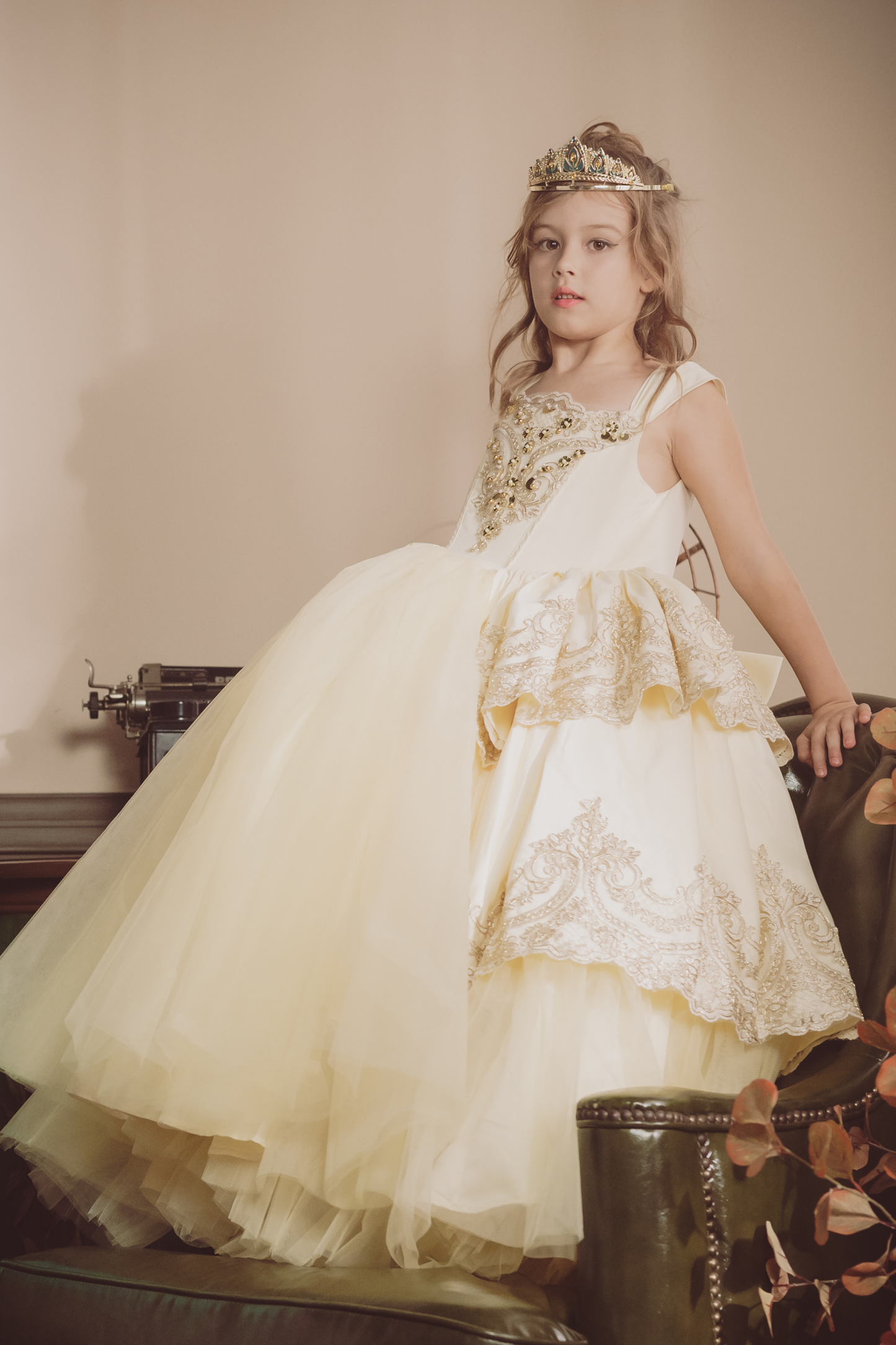 Belle Yellow & Gold Gown