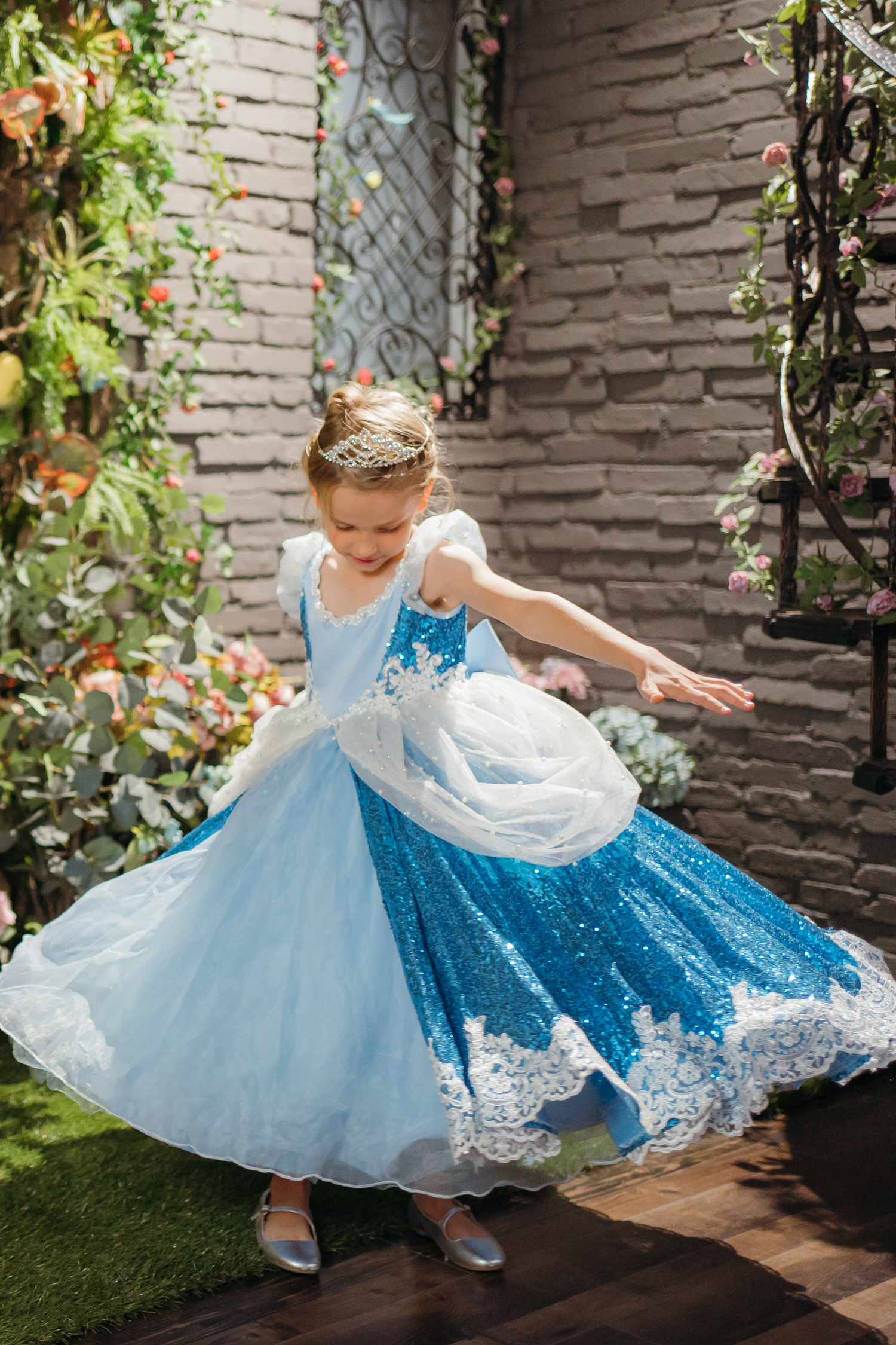 Cinderella Blue Sequin Gown princessprojectco Cinderella Blue Sequin Gown princessprojectco