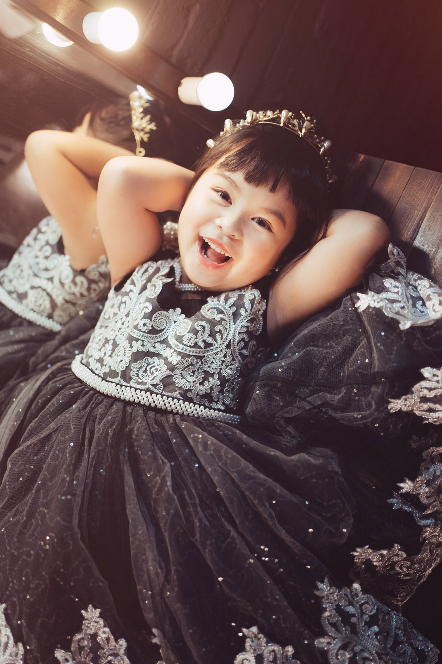 Black Swan - Black & Silver Lace Dress princessprojectco Black Swan - Black & Silver Lace Dress princessprojectco