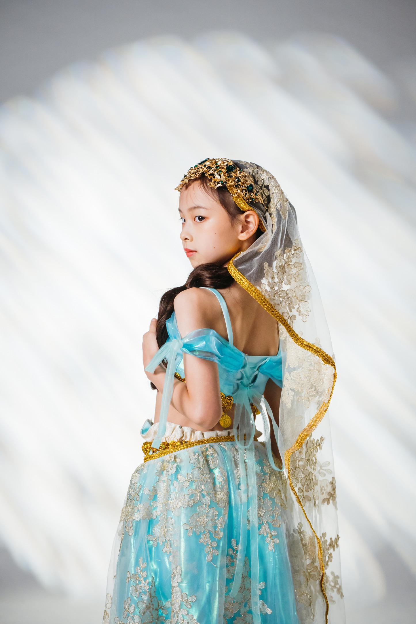 Princess Jasmine Top, Trousers & Veil Set