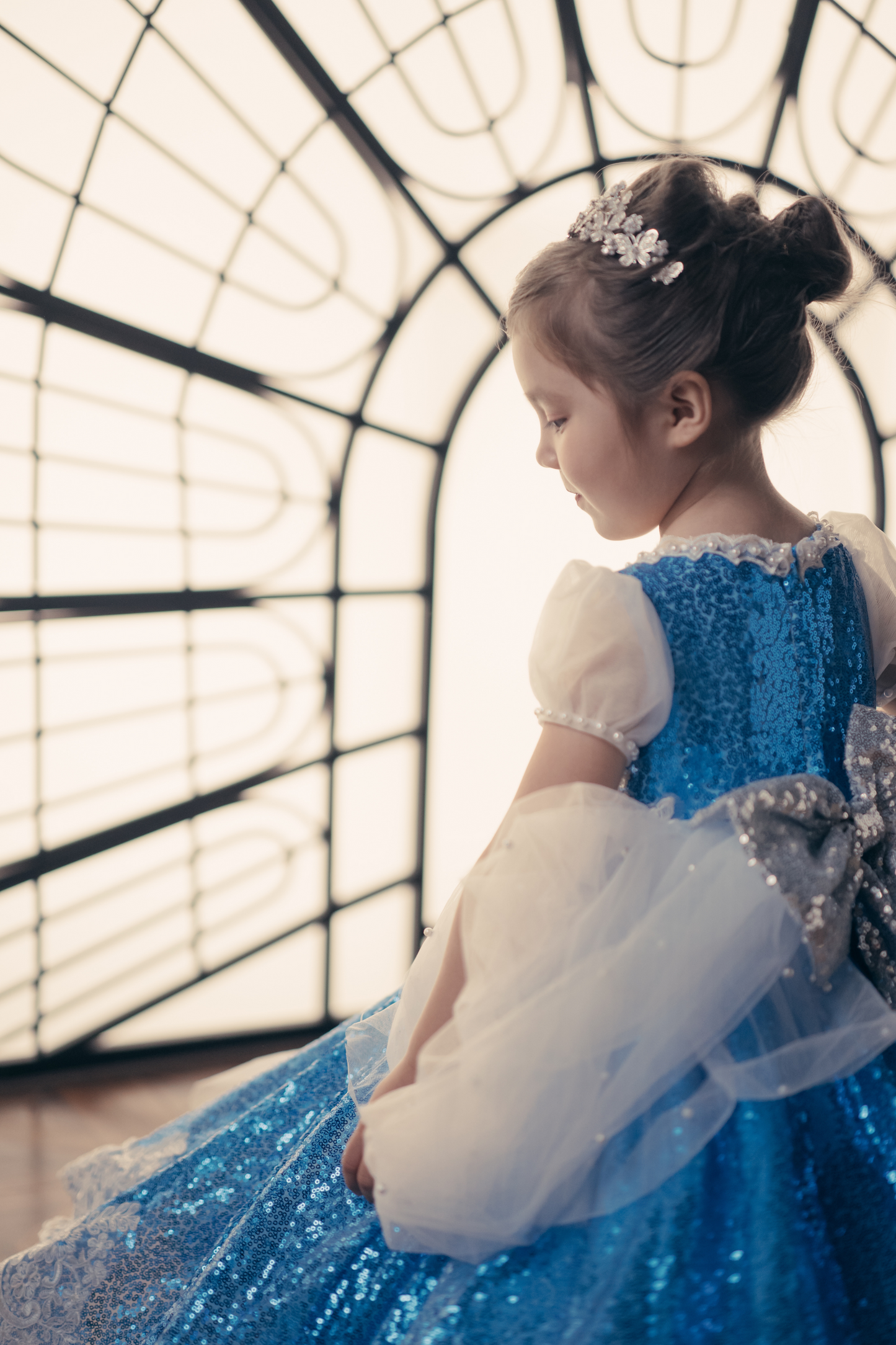 Cinderella Blue Sequin Gown