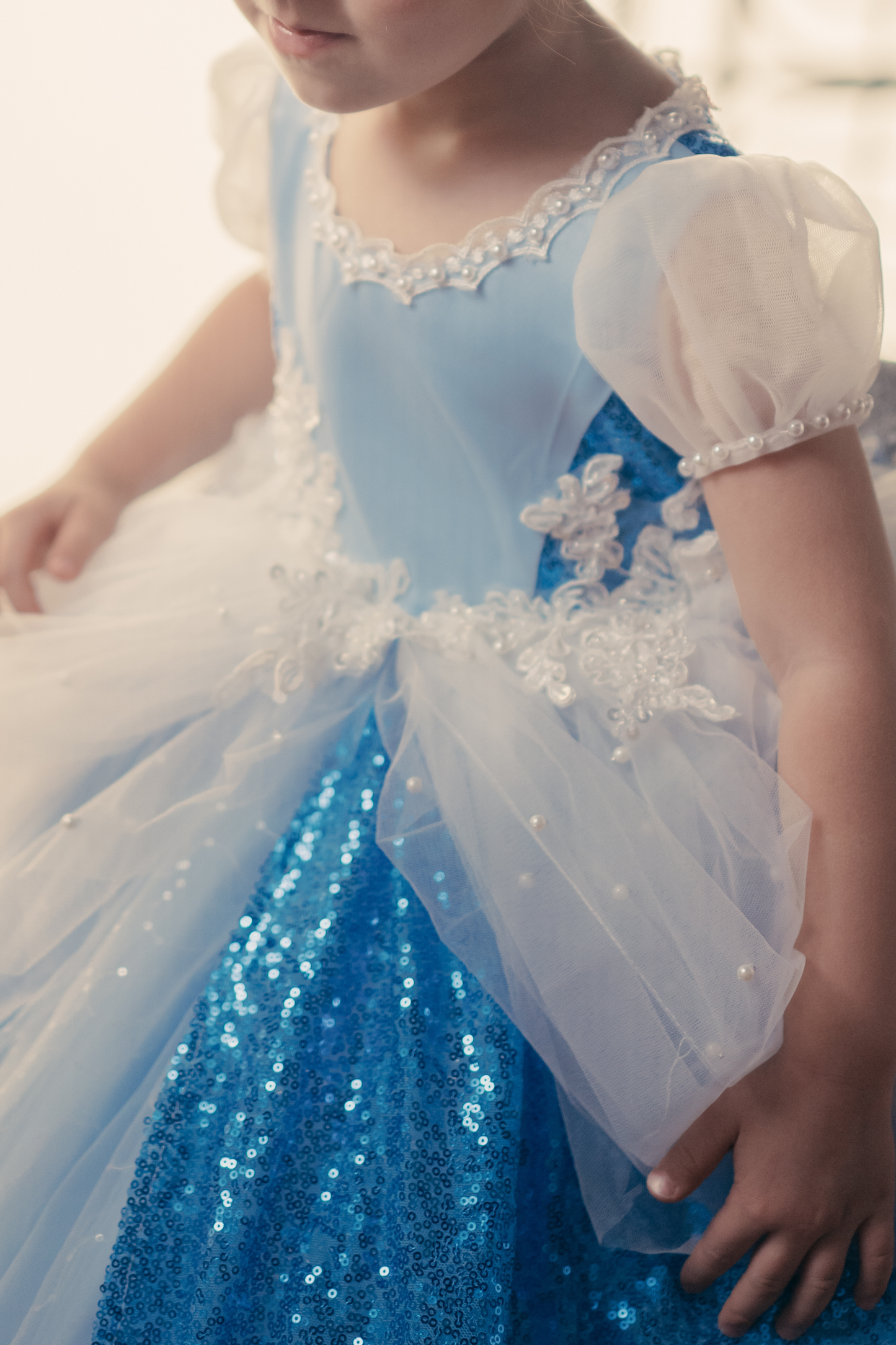 Cinderella Blue Sequin Gown