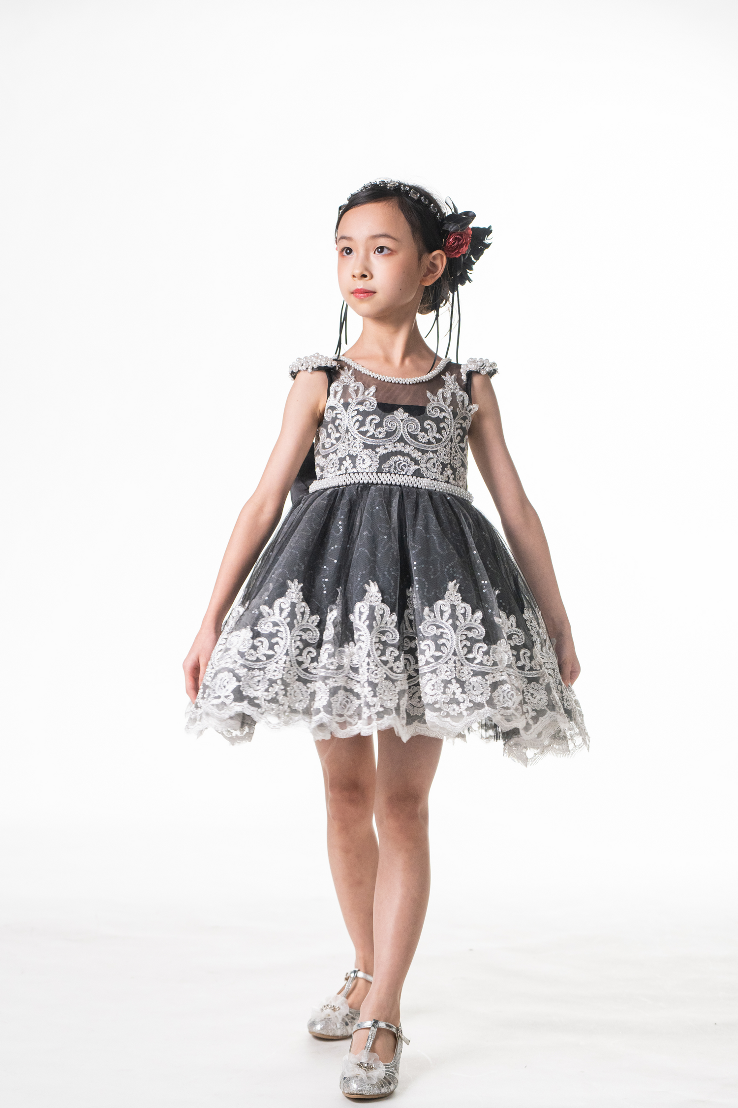 black swan lace dress Dark In Love - Gothic Black Swan Tulle Lace Trim Black - Dress