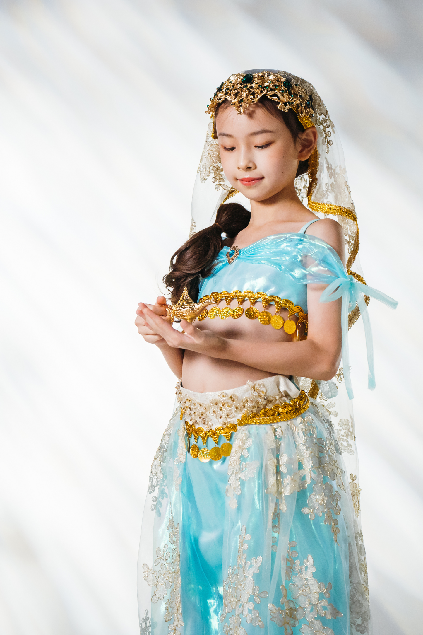 Princess Jasmine Top, Trousers & Veil Set