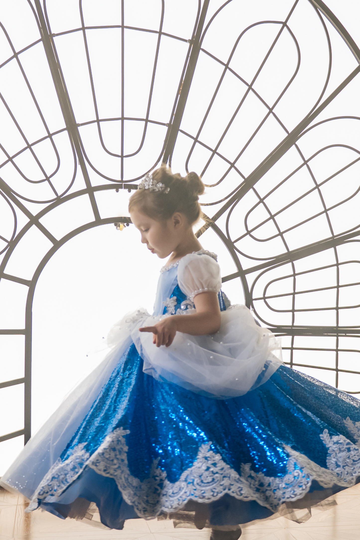 Cinderella Blue Sequin Gown
