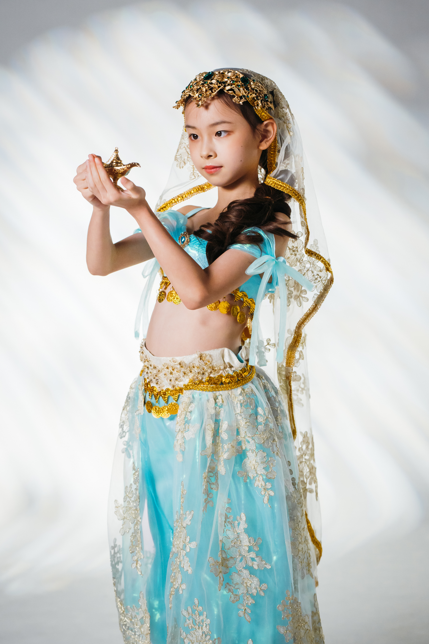 Princess Jasmine Top, Trousers & Veil Set